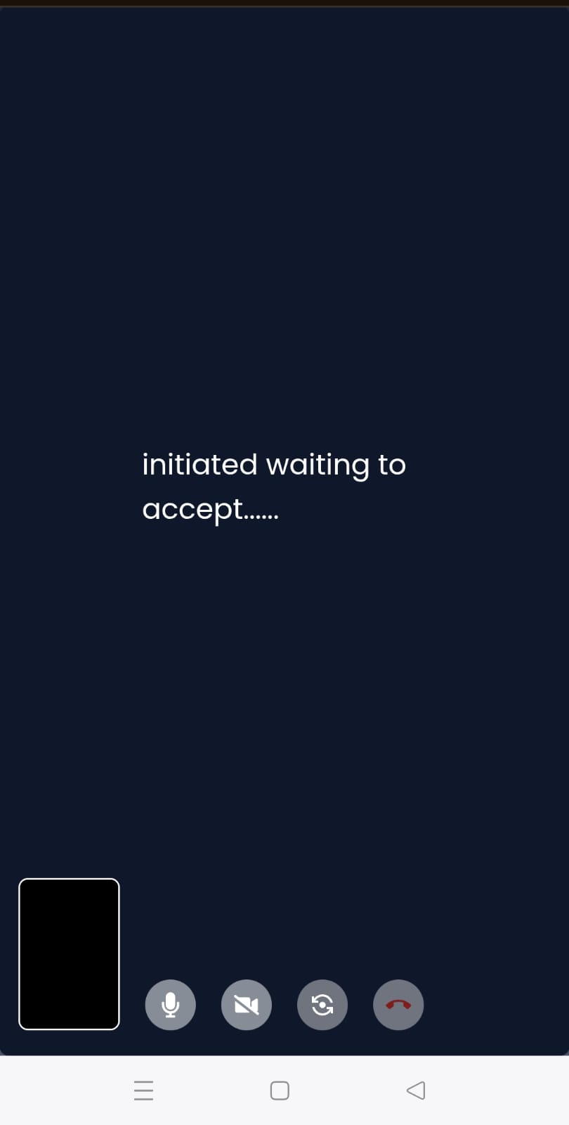 Initiating a video call